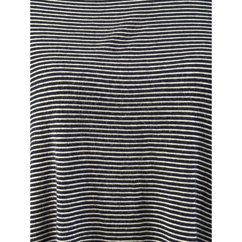 Cyrus Navy White Striped Oversized High Low Tunic Top Mixed Stripe T-Shirt - Picture 3 of 11